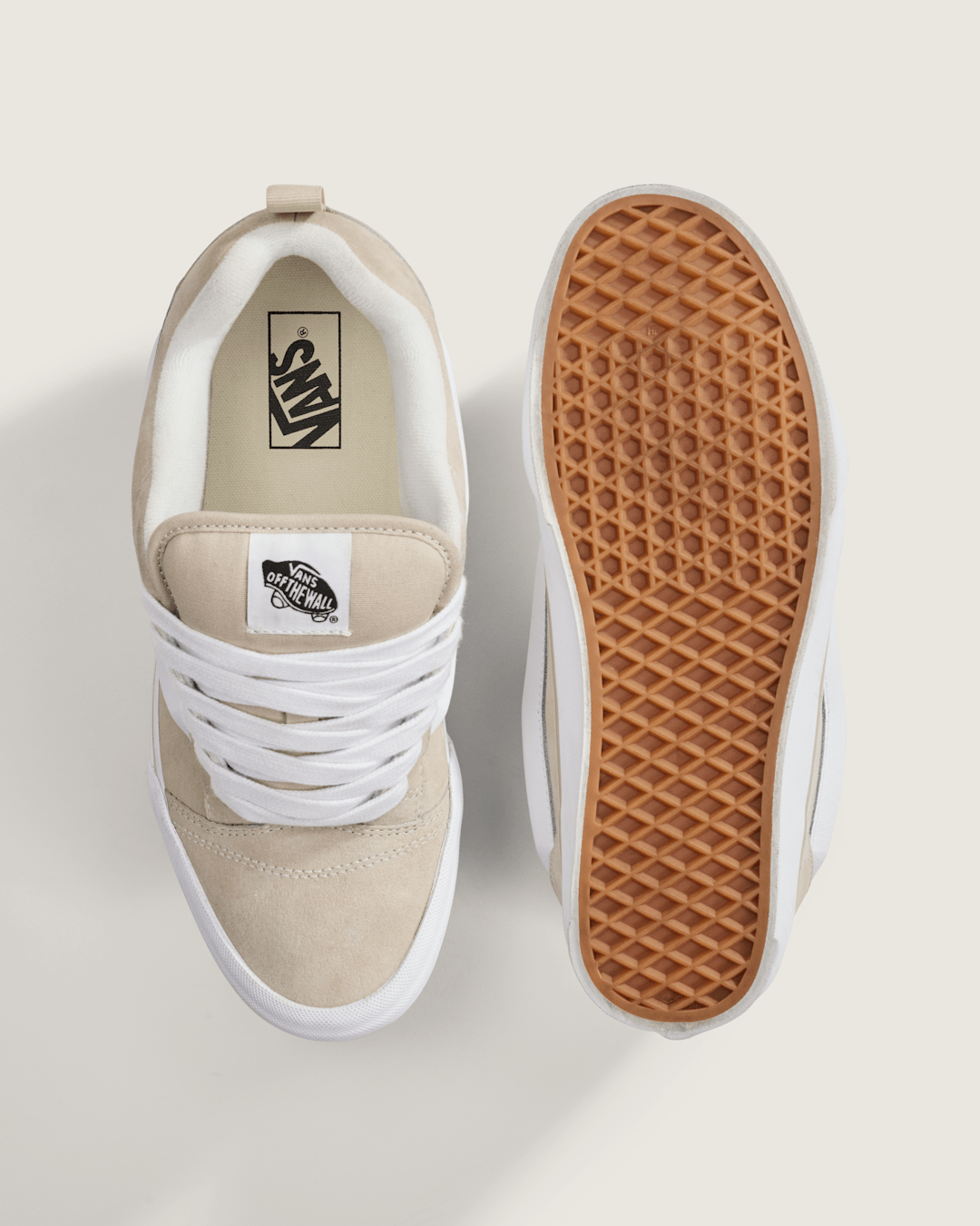 Men|Sale Vans Knu Skool Shoe in Neutral Beige
