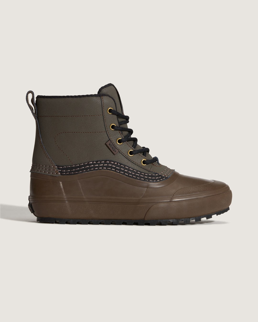 Men Vans Blake Paul Standard Mid Waterproof Boot in Demitasse Brown / Green