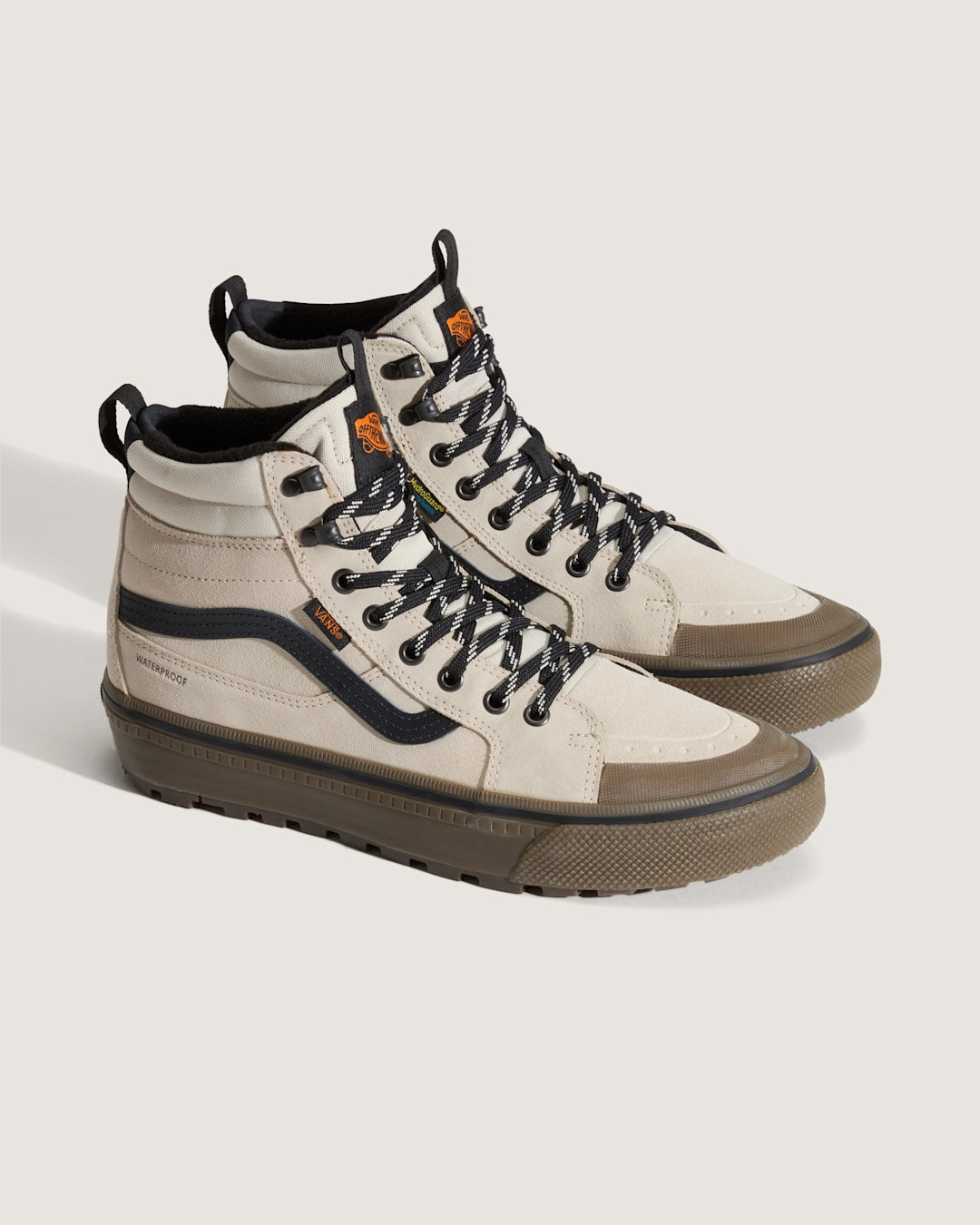 Men|Sale Vans Sk8-Hi Waterproof Insulated Shoe in Oatmeal Beige / Black