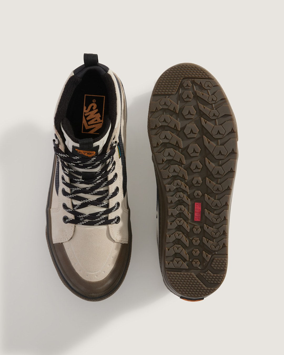 Men|Sale Vans Sk8-Hi Waterproof Insulated Shoe in Oatmeal Beige / Black