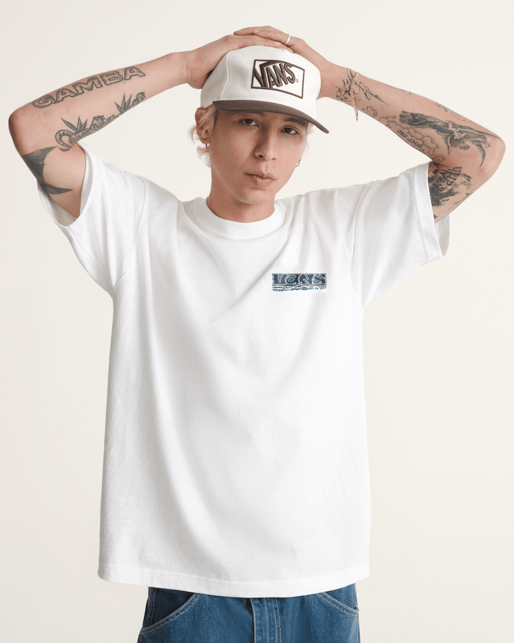 Men Vans New Heights T-Shirt in White