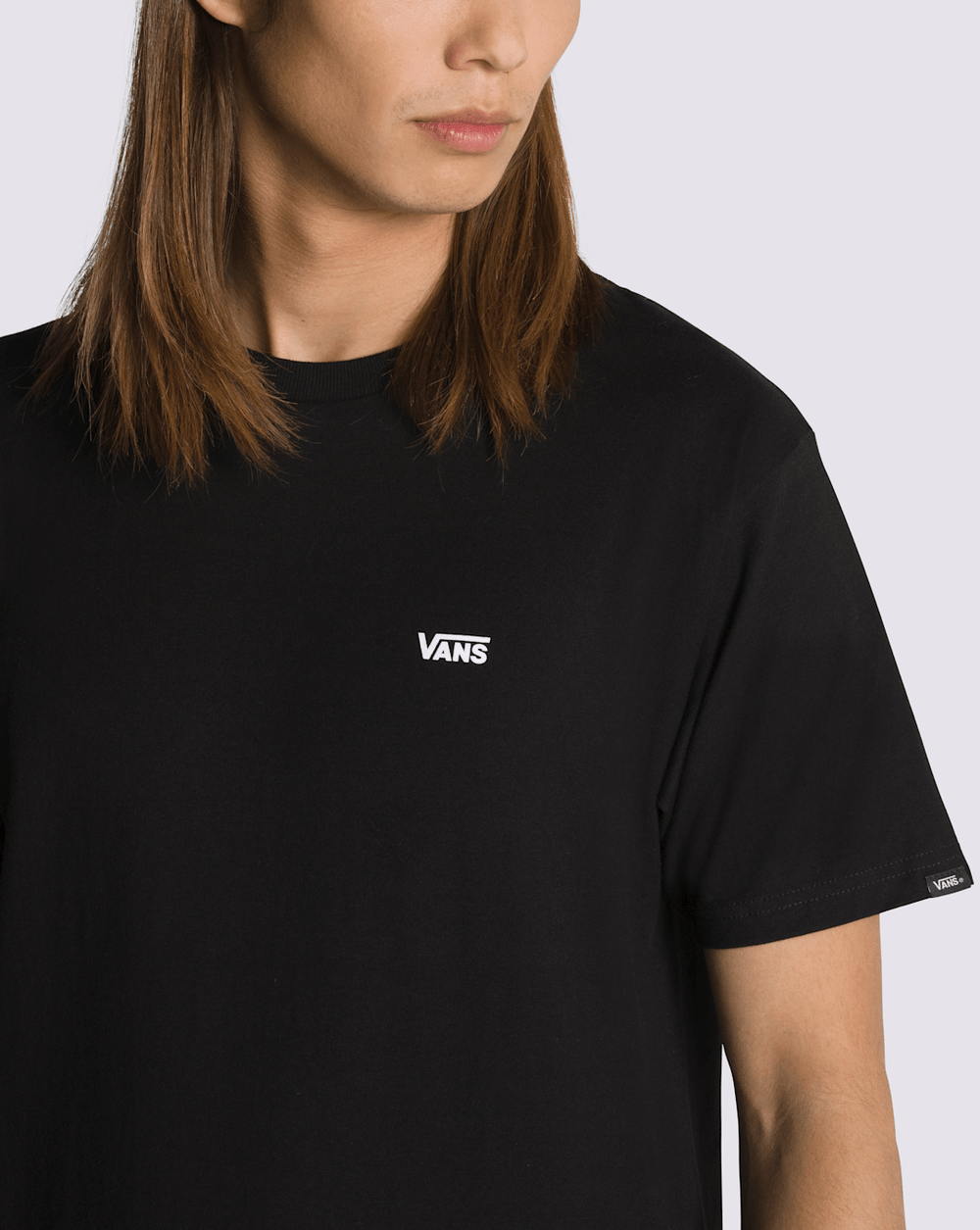 Men Vans Left Chest Logo T-Shirt in Black