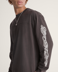 Men Vans Durham Long Sleeve Shirt in Faded Black