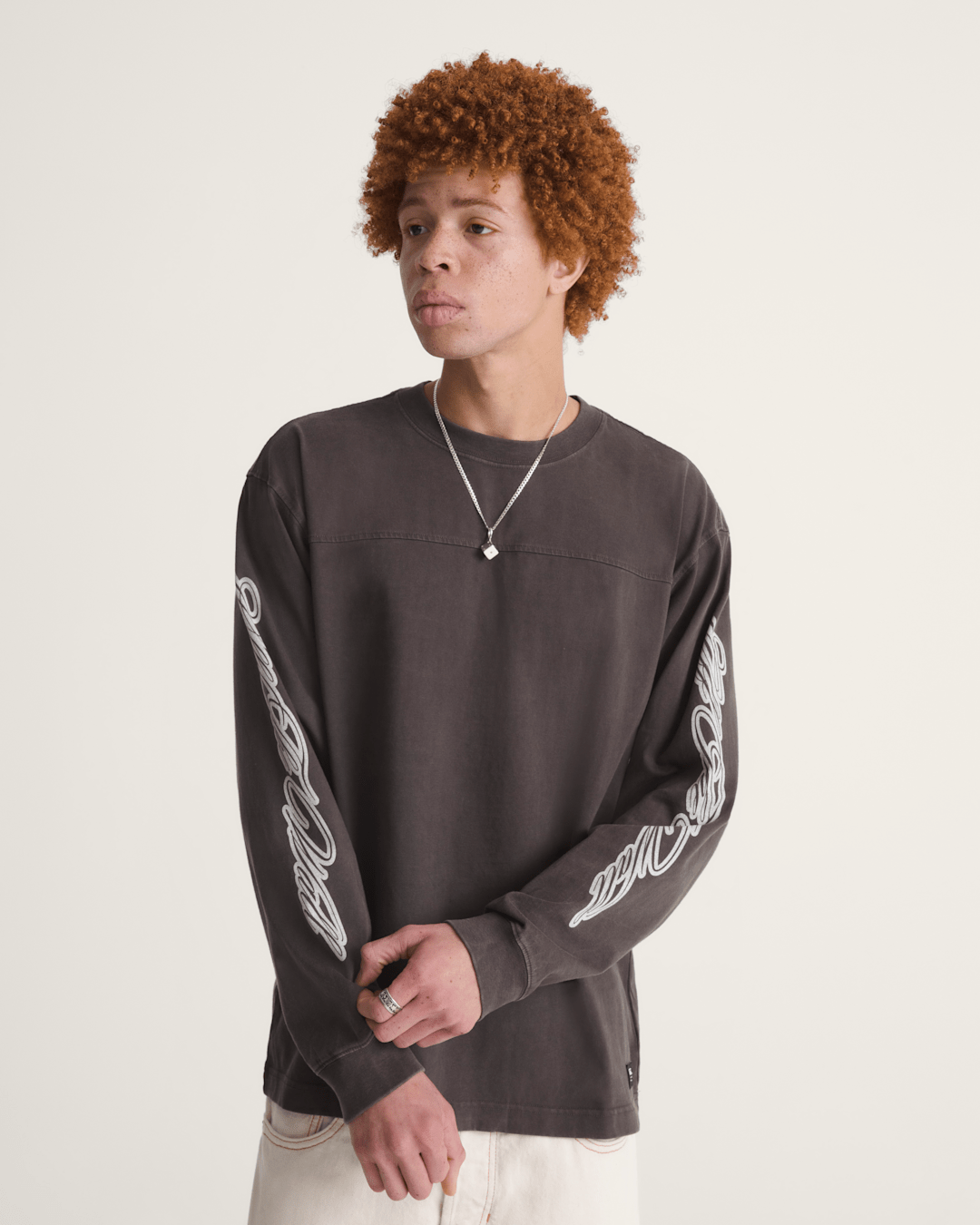 Men Vans Durham Long Sleeve Shirt in Faded Black