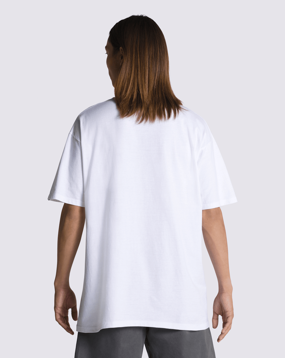Men Vans Left Chest Logo T-Shirt in White / Black