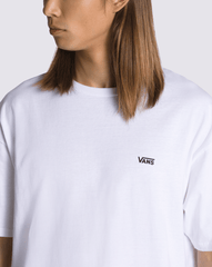 Men Vans Left Chest Logo T-Shirt in White / Black