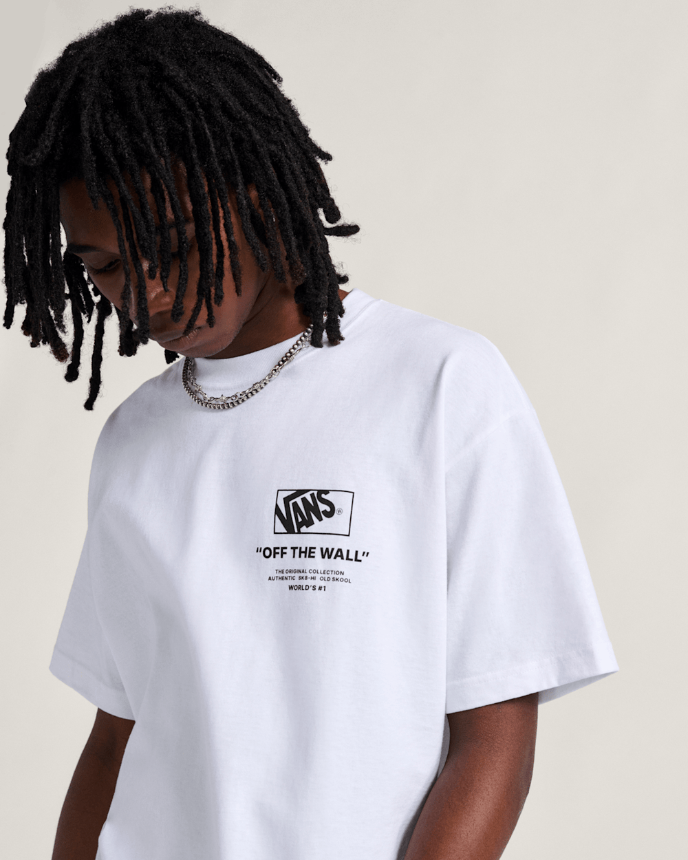 Men Vans Stockpile T-Shirt in White