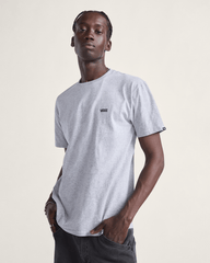 Men Vans Left Chest Logo T-Shirt in Heather Grey