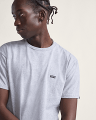 Men Vans Left Chest Logo T-Shirt in Heather Grey