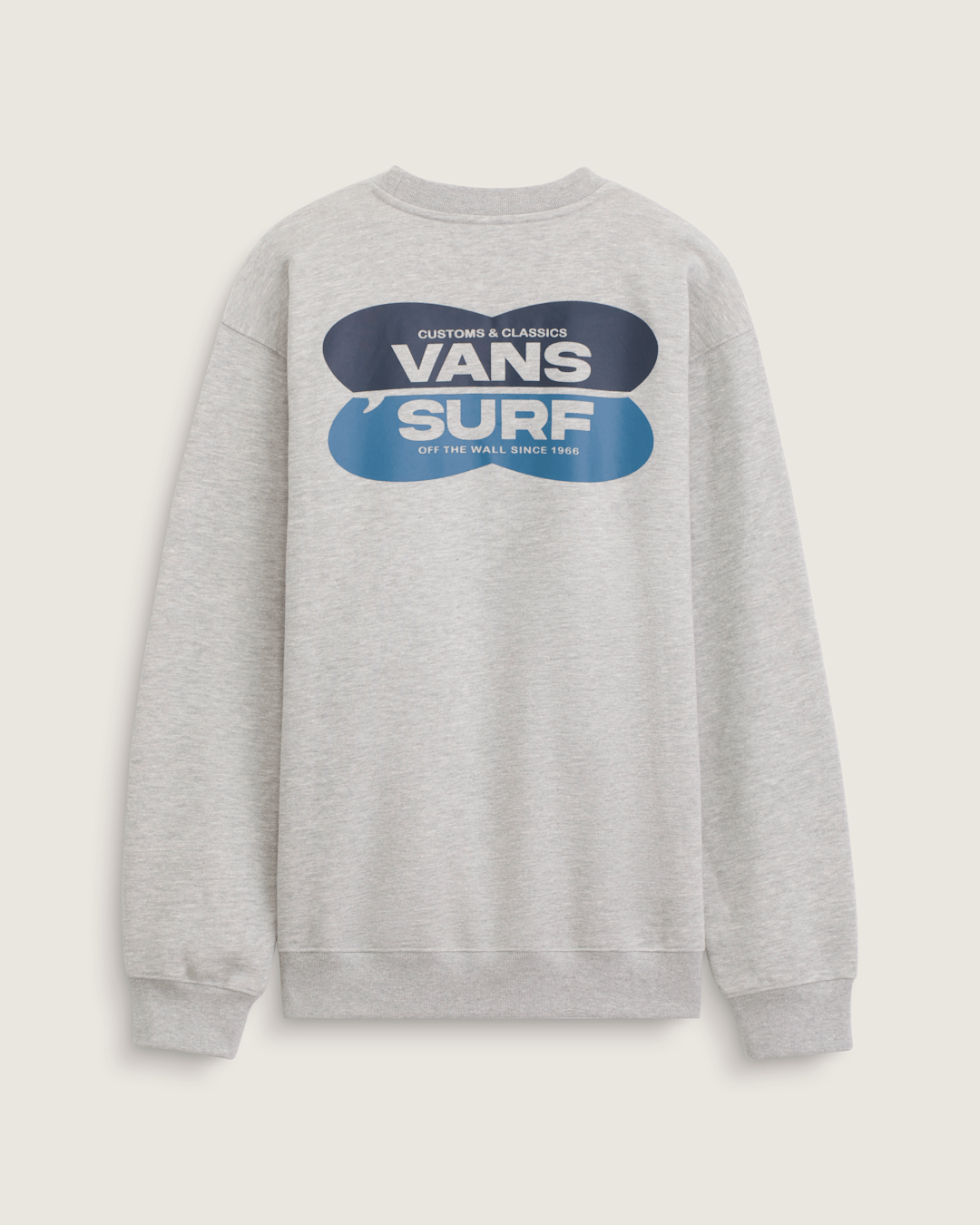 Men Vans Palms Crew Sweatshirt in Cement Heather