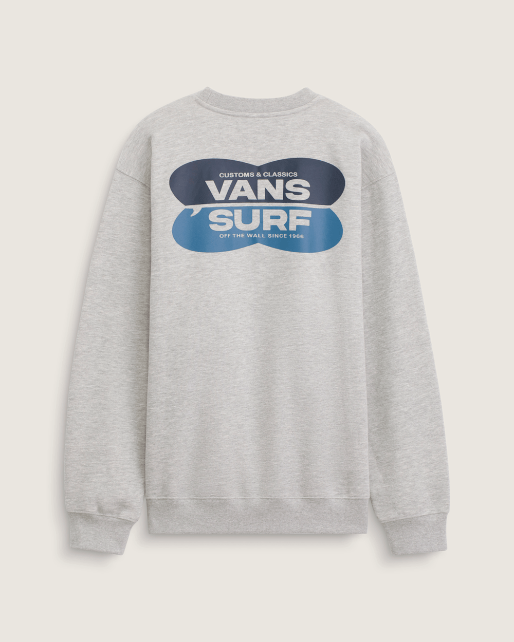 Men Vans Palms Crew Sweatshirt in Cement Heather
