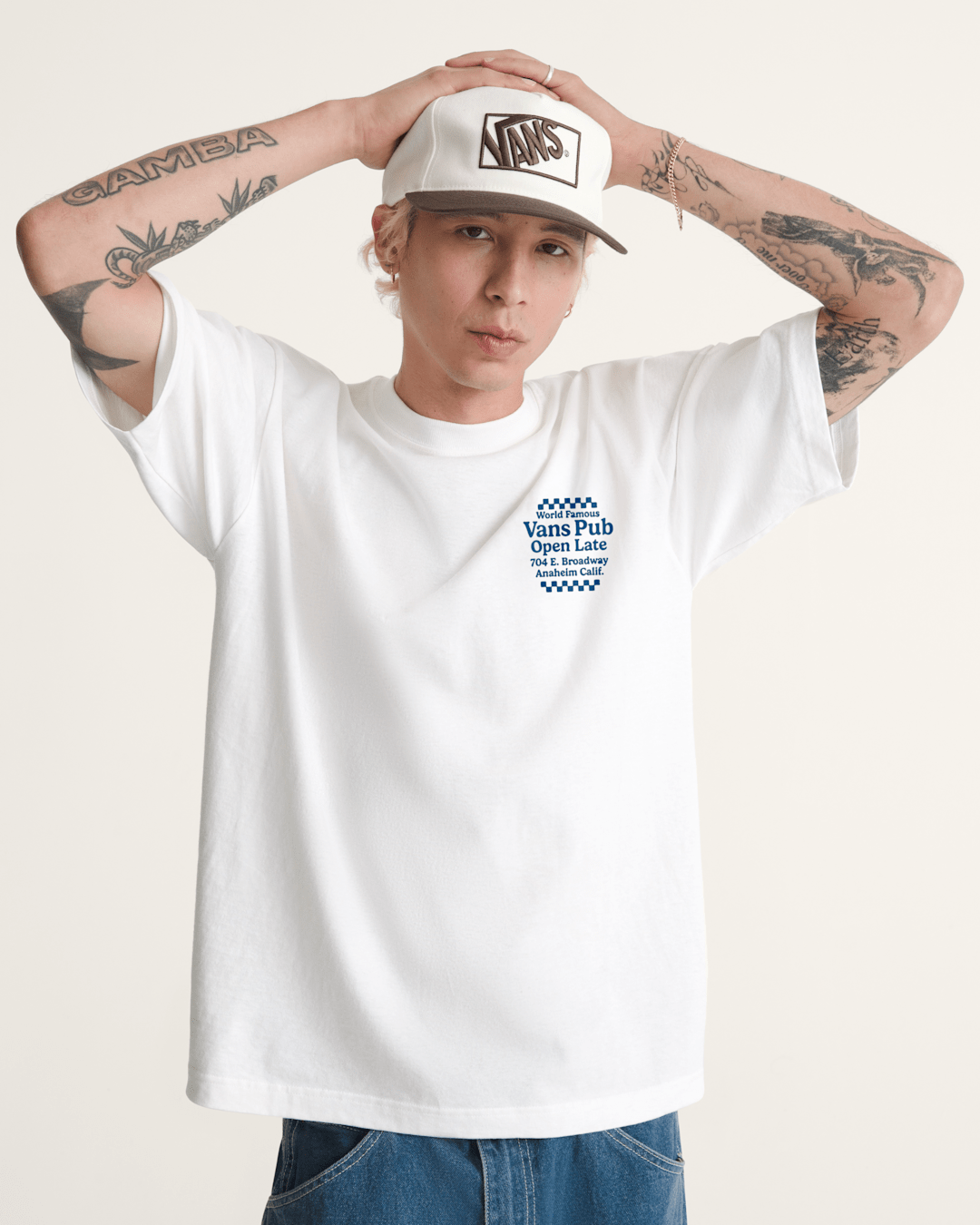 Men Vans Waddle It Be T-Shirt in White