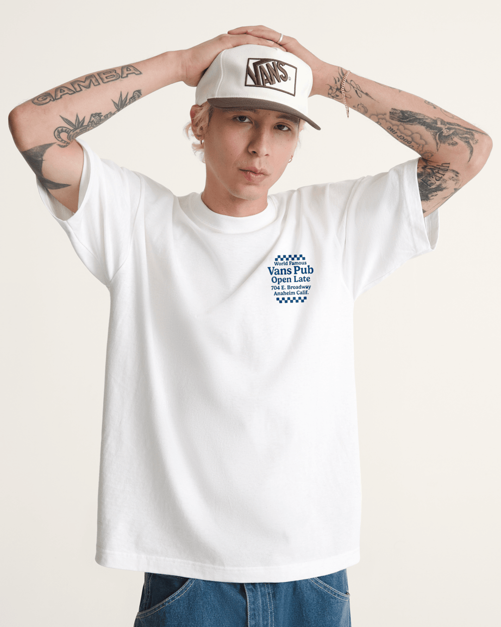 Men Vans Waddle It Be T-Shirt in White
