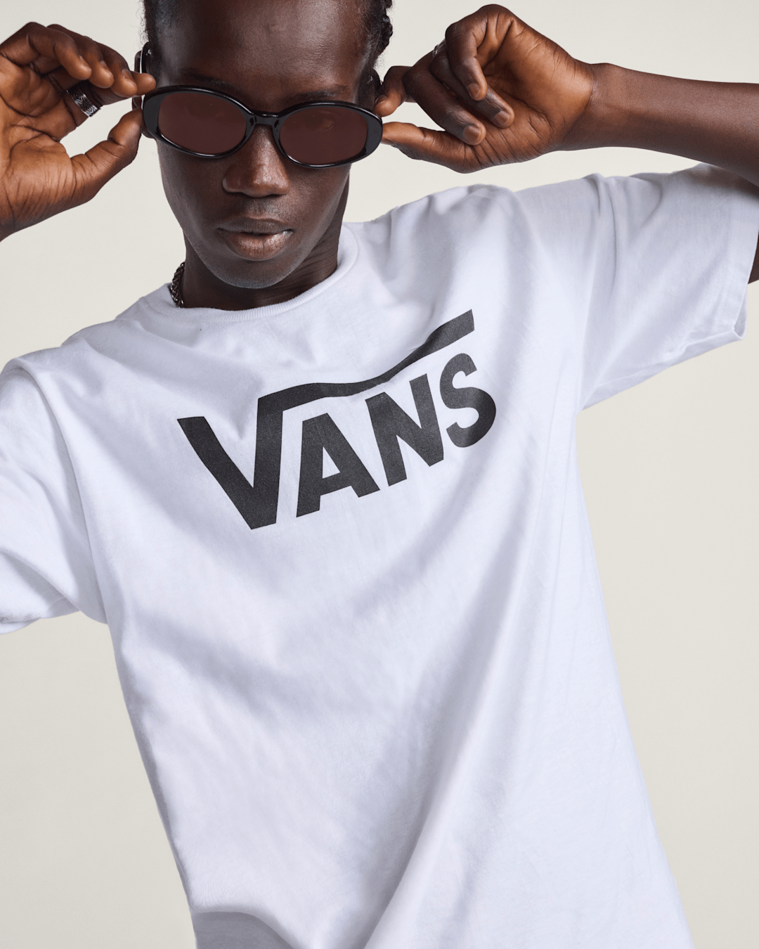 Men Vans Vans Classic White/Black T-Shirt