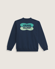 Men Vans Palms Crew Sweatshirt in Dress Blues