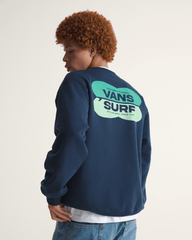 Men Vans Palms Crew Sweatshirt in Dress Blues