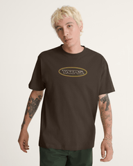 Men Vans Elevated Peaks T-Shirt in Demitasse Brown