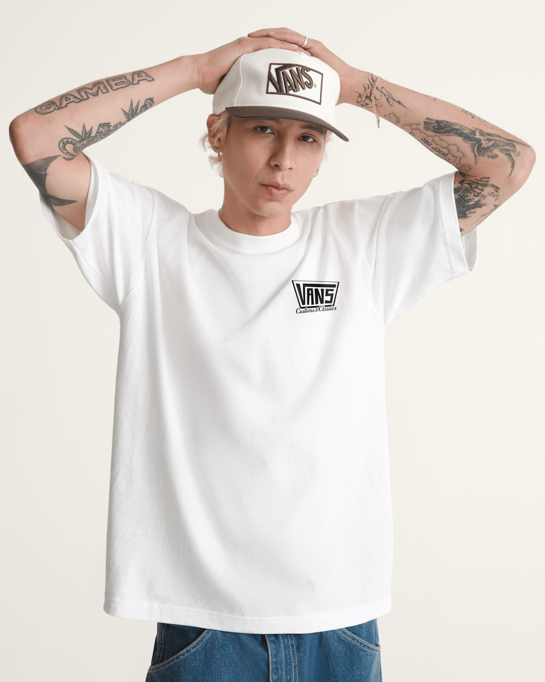 Men Vans Authorized Dealer T-Shirt in White