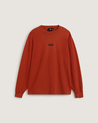Men Vans Premium Long Sleeve Graphic T-Shirt in Burnt Orange
