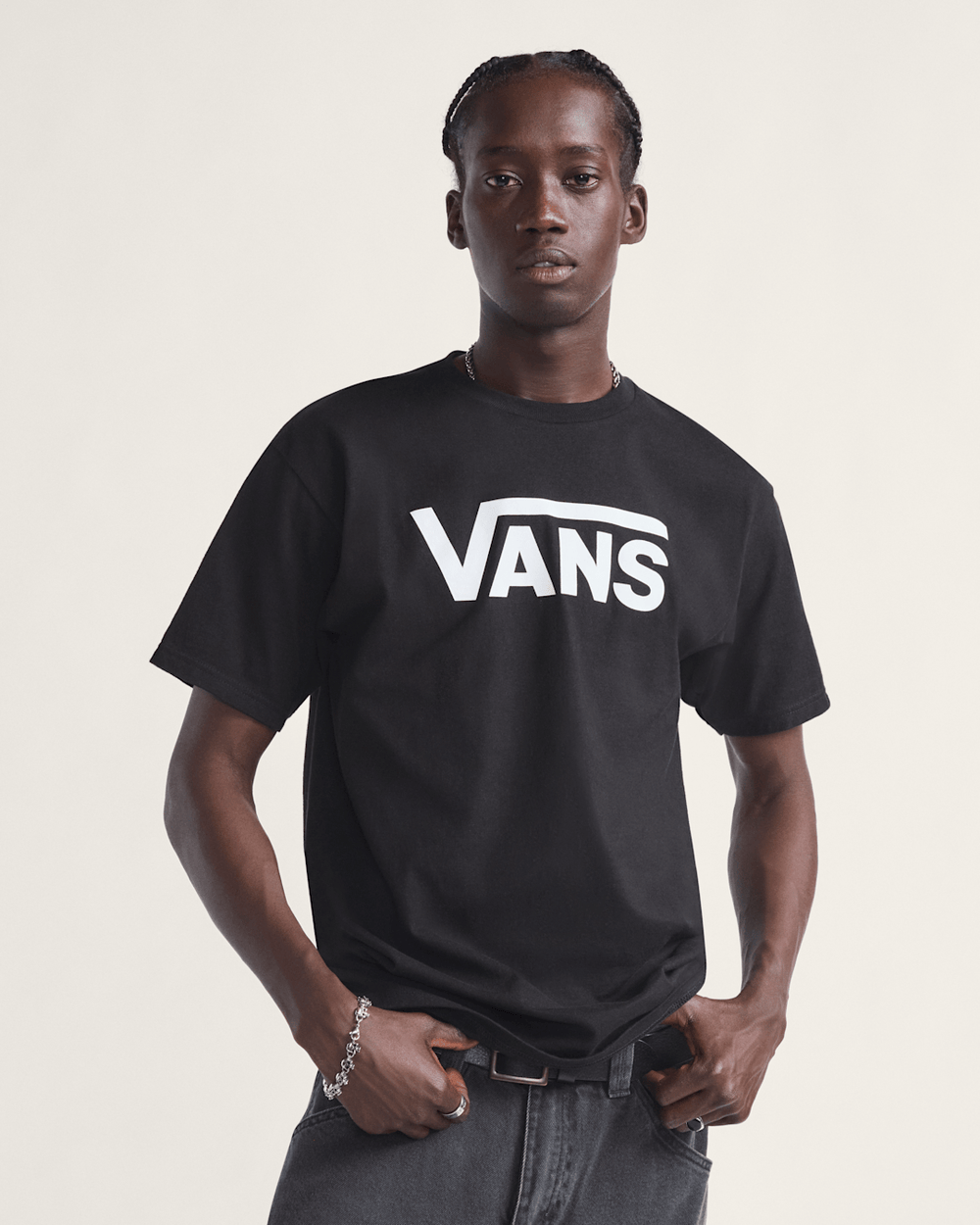 Men Vans Vans Classic Black/White T-Shirt
