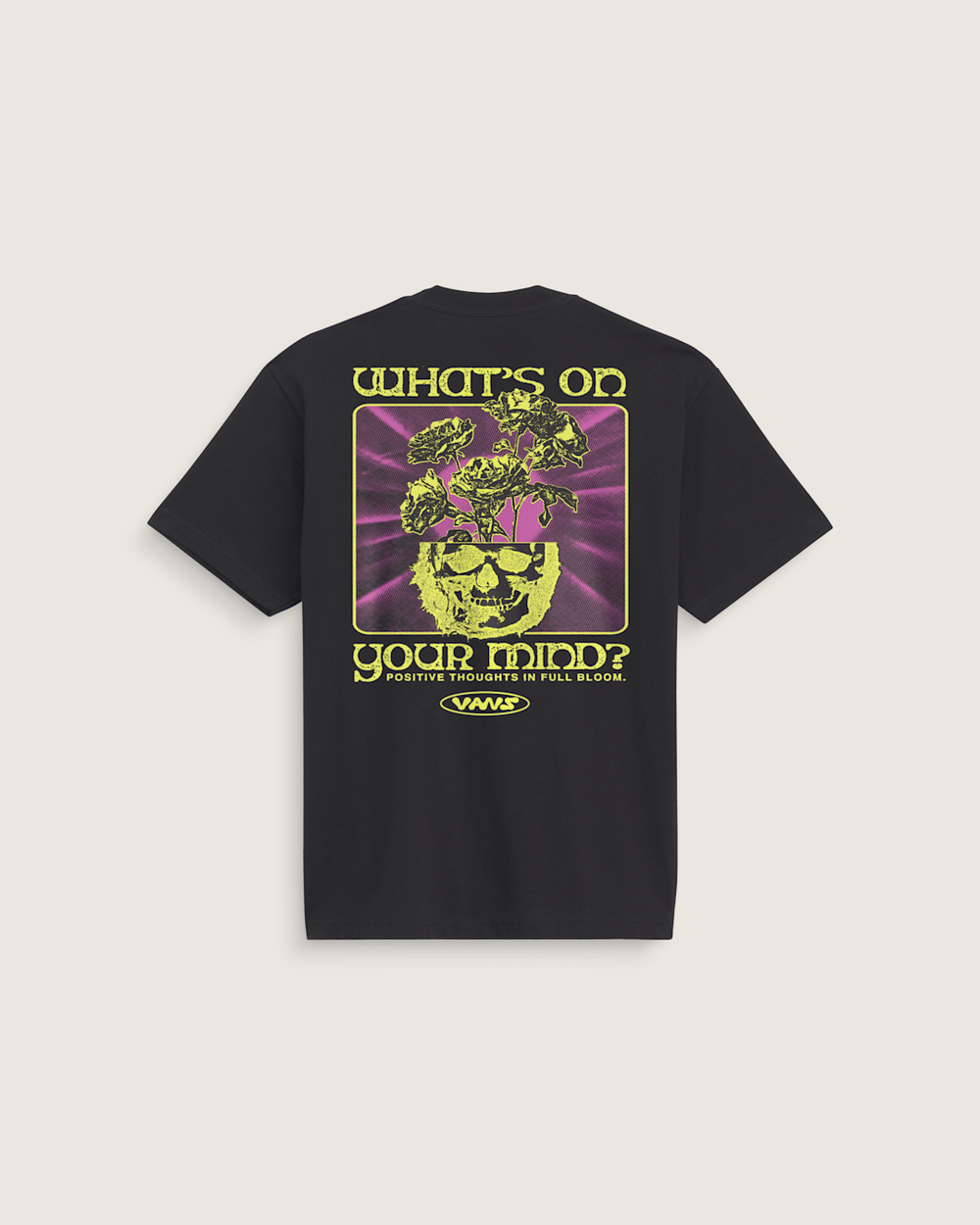 Men Vans Positive Blooms T-Shirt in Black