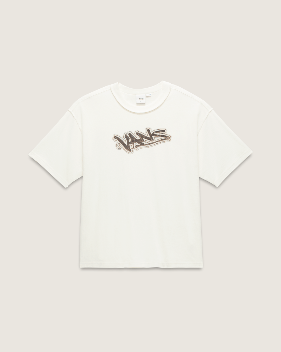 Men Vans Premium Short Sleeve T-Shirt in Marshmallow White