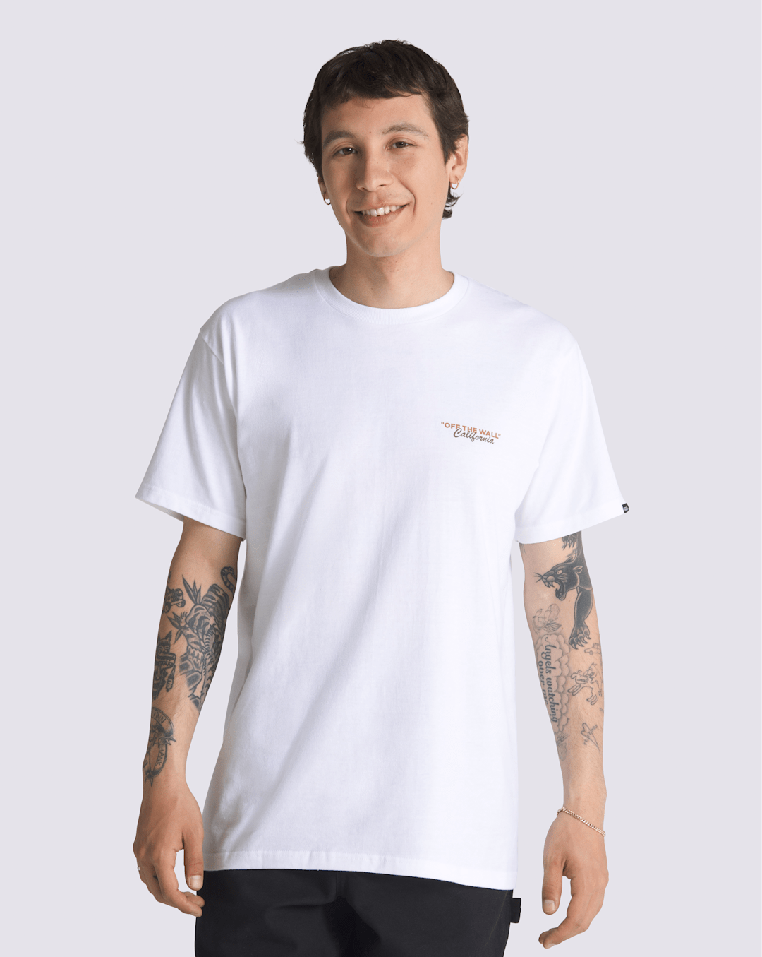 Men Vans California Bear Stroll T-Shirt in White