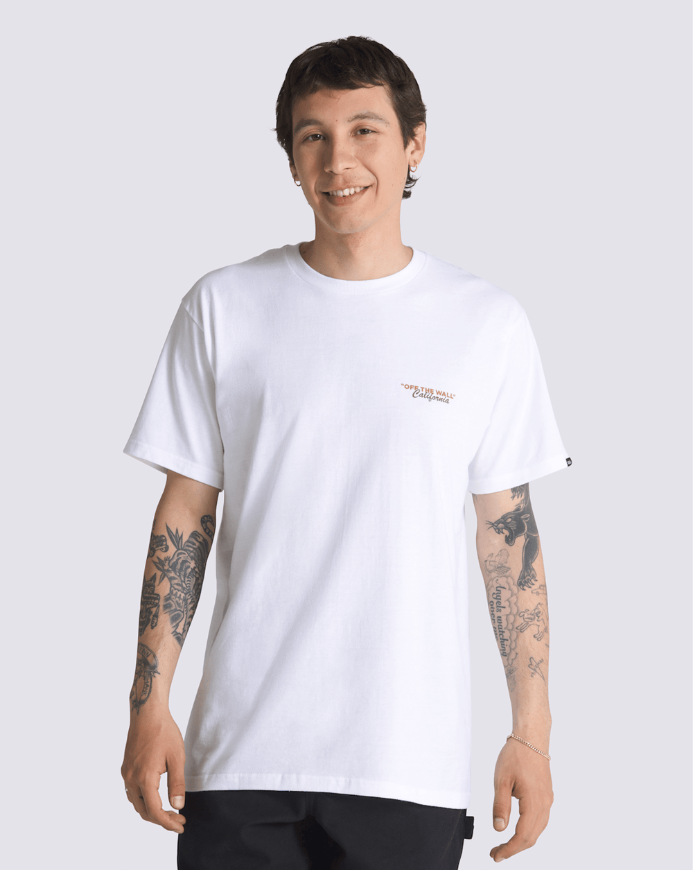 Men Vans California Bear Stroll T-Shirt in White
