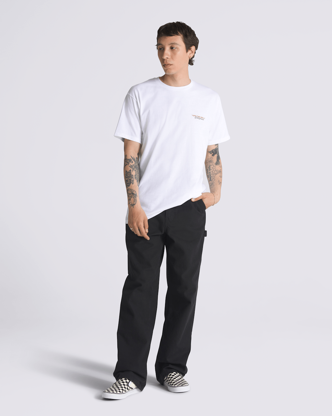 Men Vans California Bear Stroll T-Shirt in White