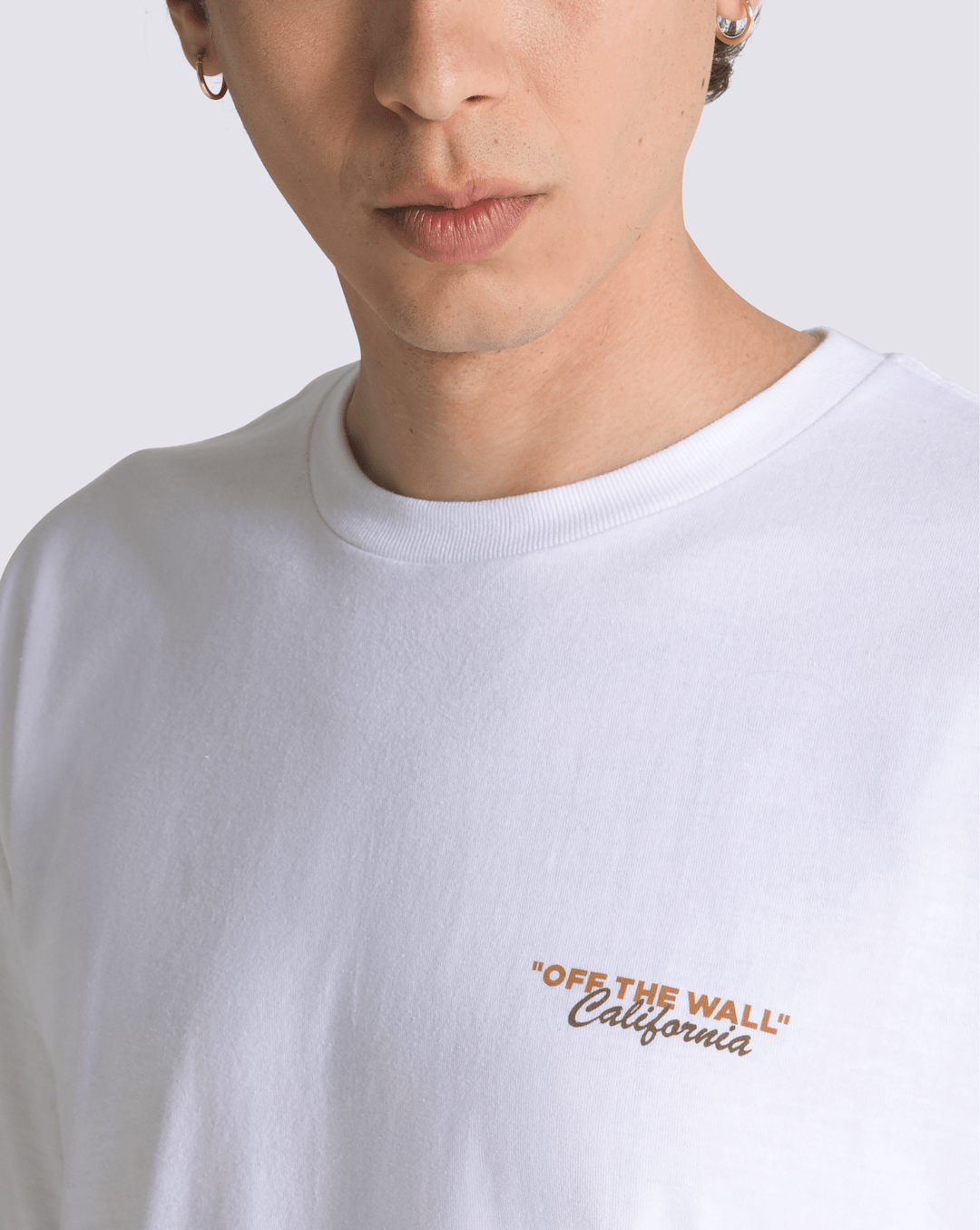 Men Vans California Bear Stroll T-Shirt in White