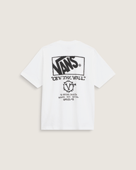 Men Vans Circle Bones T-Shirt in White