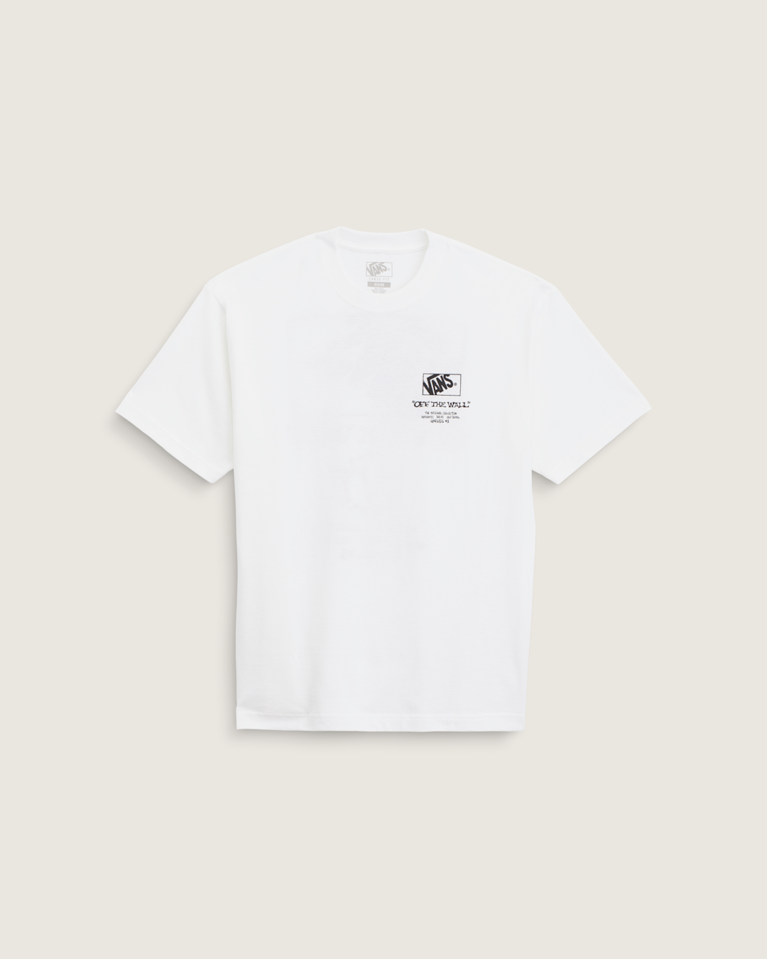 Men Vans Circle Bones T-Shirt in White