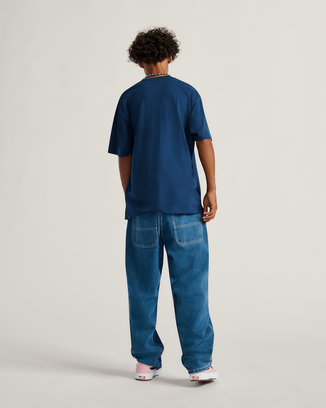 Men Vans Bromeo T-Shirt in Navy Blue
