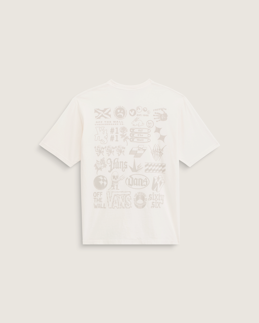 Men Vans Mixed Lot T-Shirt in Marshmallow White