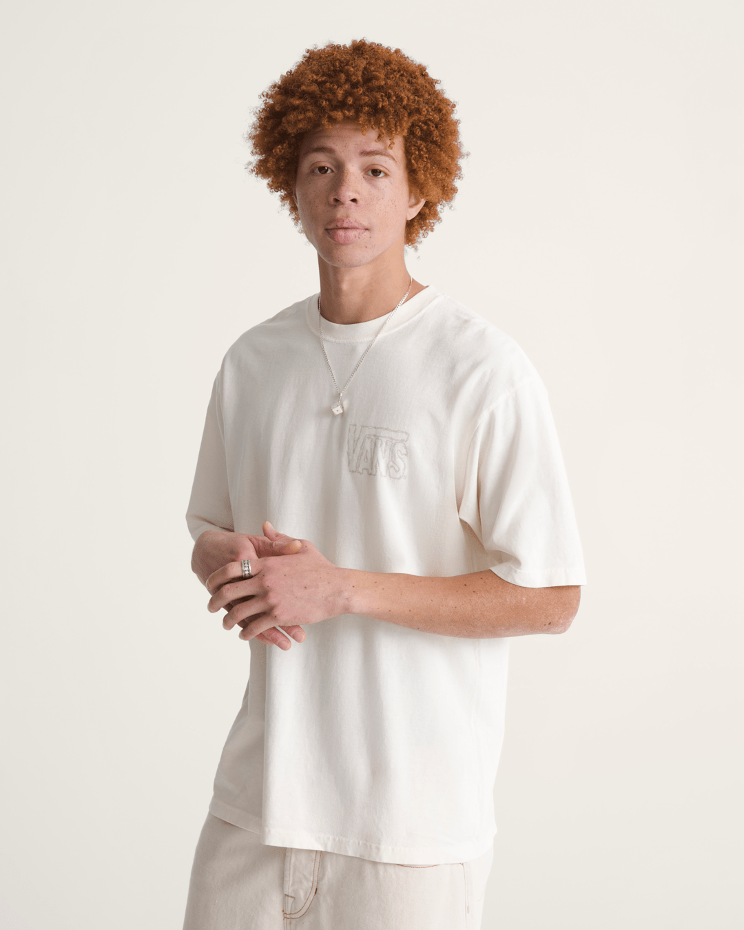 Men Vans Mixed Lot T-Shirt in Marshmallow White