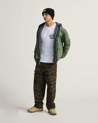 Men Vans Skate Military Overshirt by Atiba Jefferson in Atiba Pine Forest Green