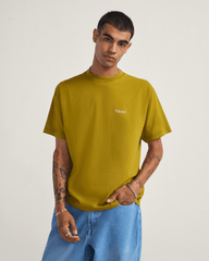 Men Vans Thanks For Surfin T-Shirt in Burnt Gold Yellow