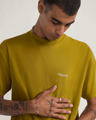 Men Vans Thanks For Surfin T-Shirt in Burnt Gold Yellow