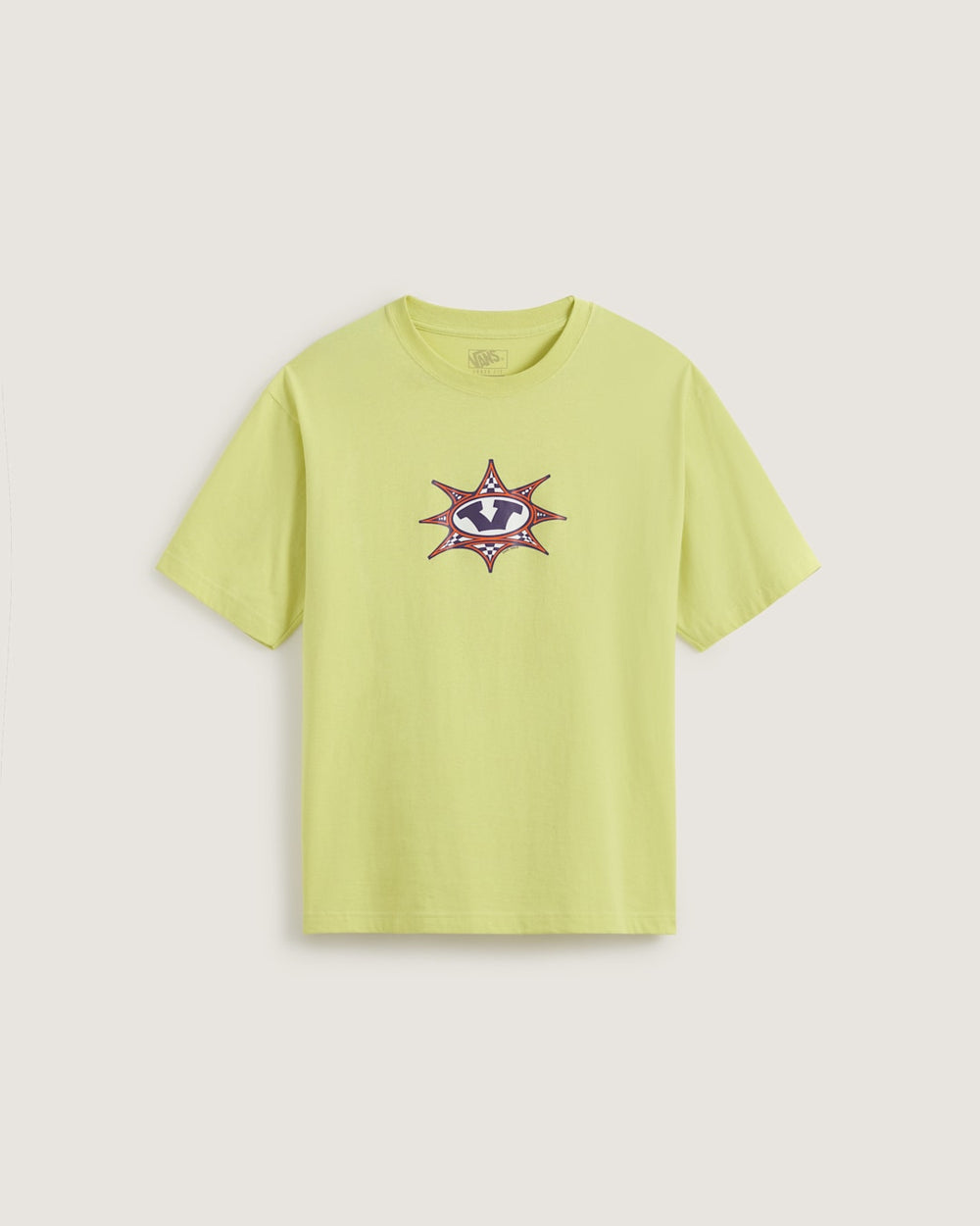 Men Vans Star Checker T-Shirt in Canary Yellow