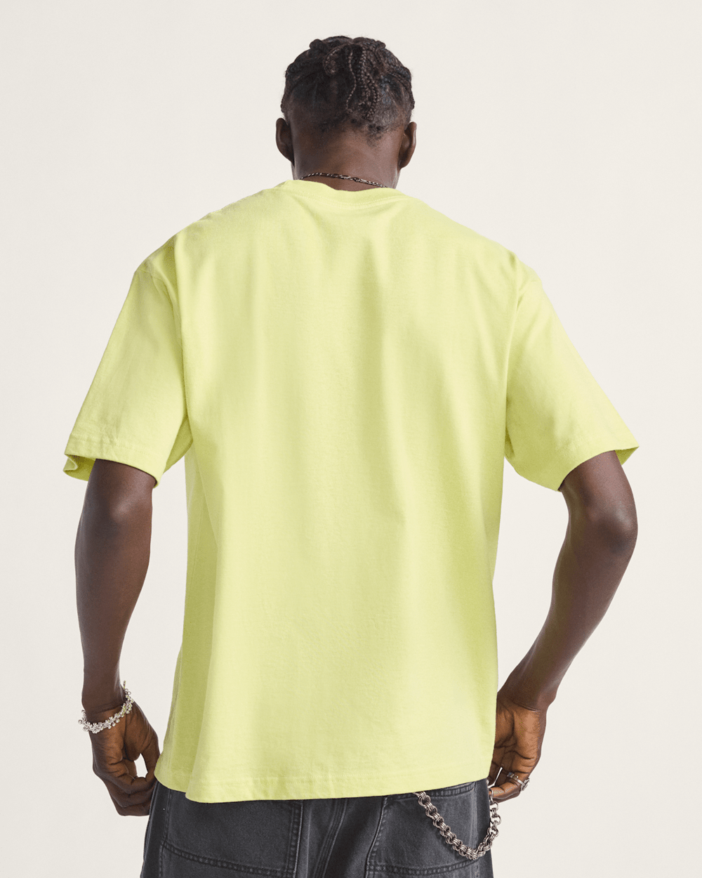 Men Vans Star Checker T-Shirt in Canary Yellow