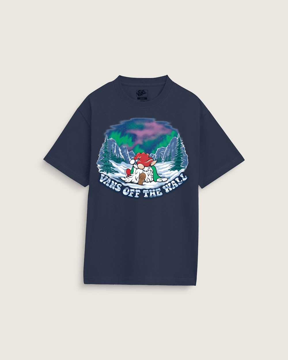 Men Vans Northern Lights T-Shirt in Navy Blue