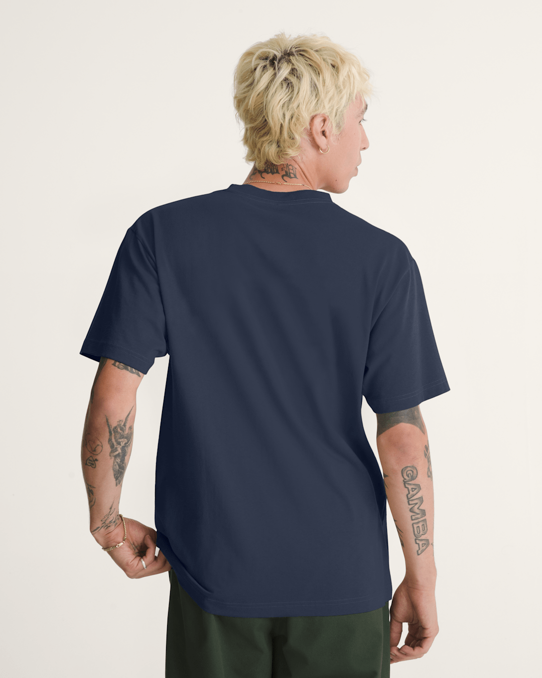 Men Vans Northern Lights T-Shirt in Navy Blue