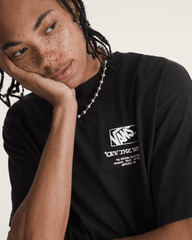 Men Vans Circle Bones T-Shirt in Black