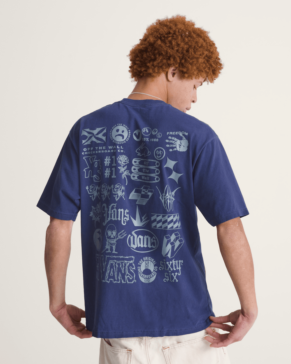 Men Vans Mixed Lot T-Shirt in Deep Twilight Blue