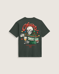 Men Vans Seasons Greetings T-Shirt in Green