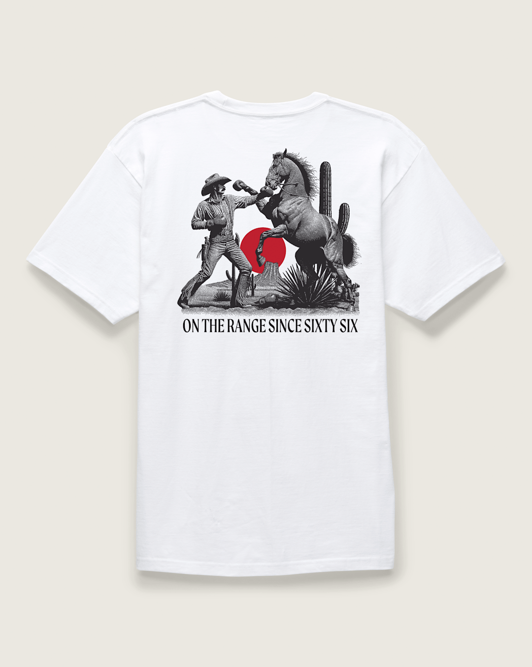 Men Vans On the Range T-Shirt in White