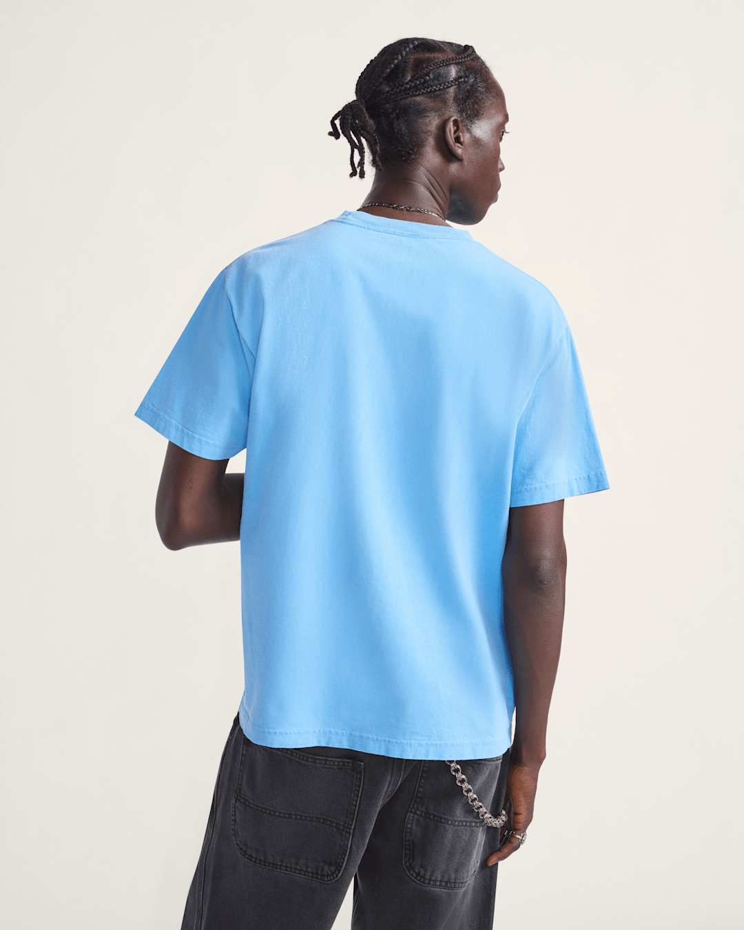 Men Vans Backspin T-Shirt in Tranquil Blue