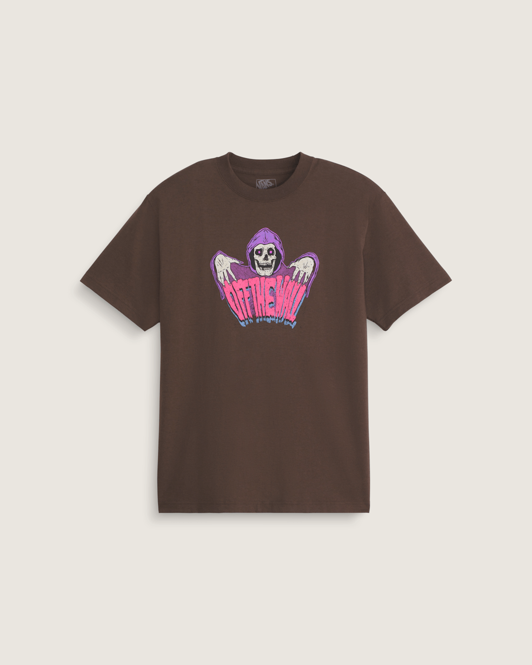 Men Vans Creeper Tales Halloween T-Shirt in Demitasse Brown
