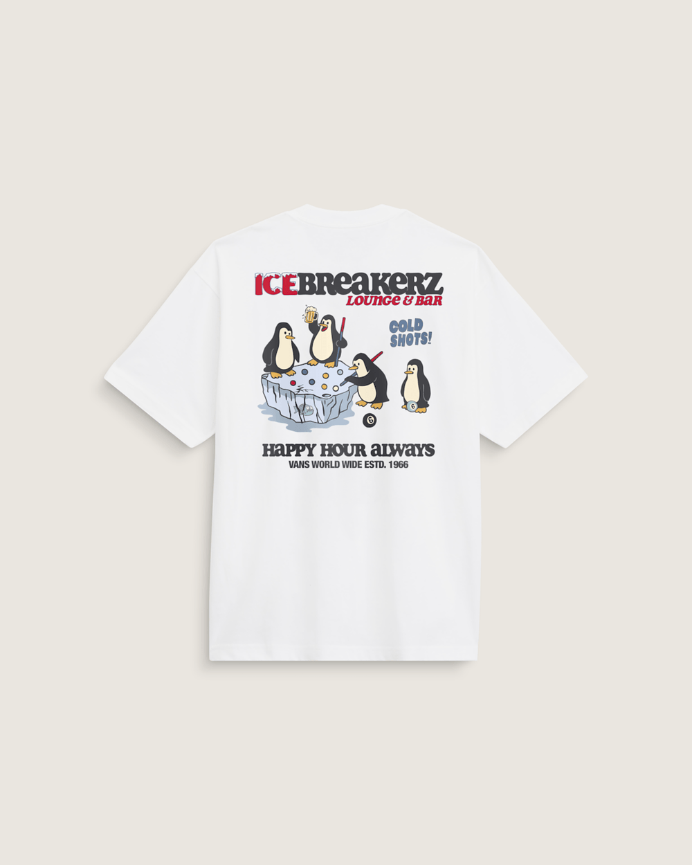 Men Vans Ice Breakerz T-Shirt in White