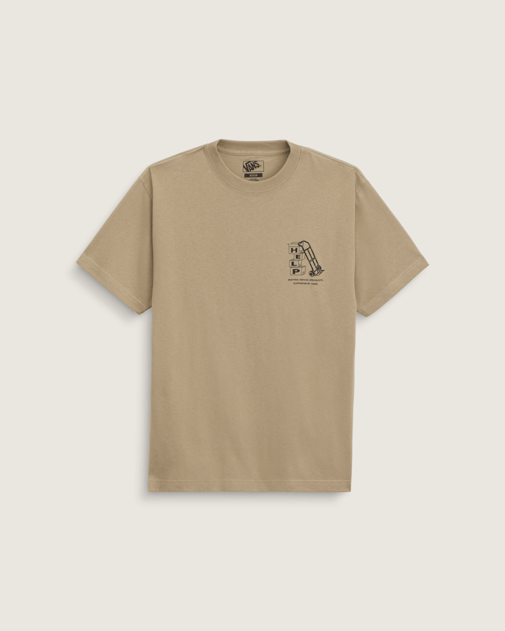 Men Vans Moving Co T-Shirt in Bay Leaf Brown